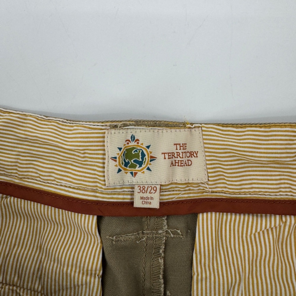 The Territory Ahead Mens 38x29 (38x27) Khaki Chino Pants Stretch Cotton Twill - Picture 7 of 10